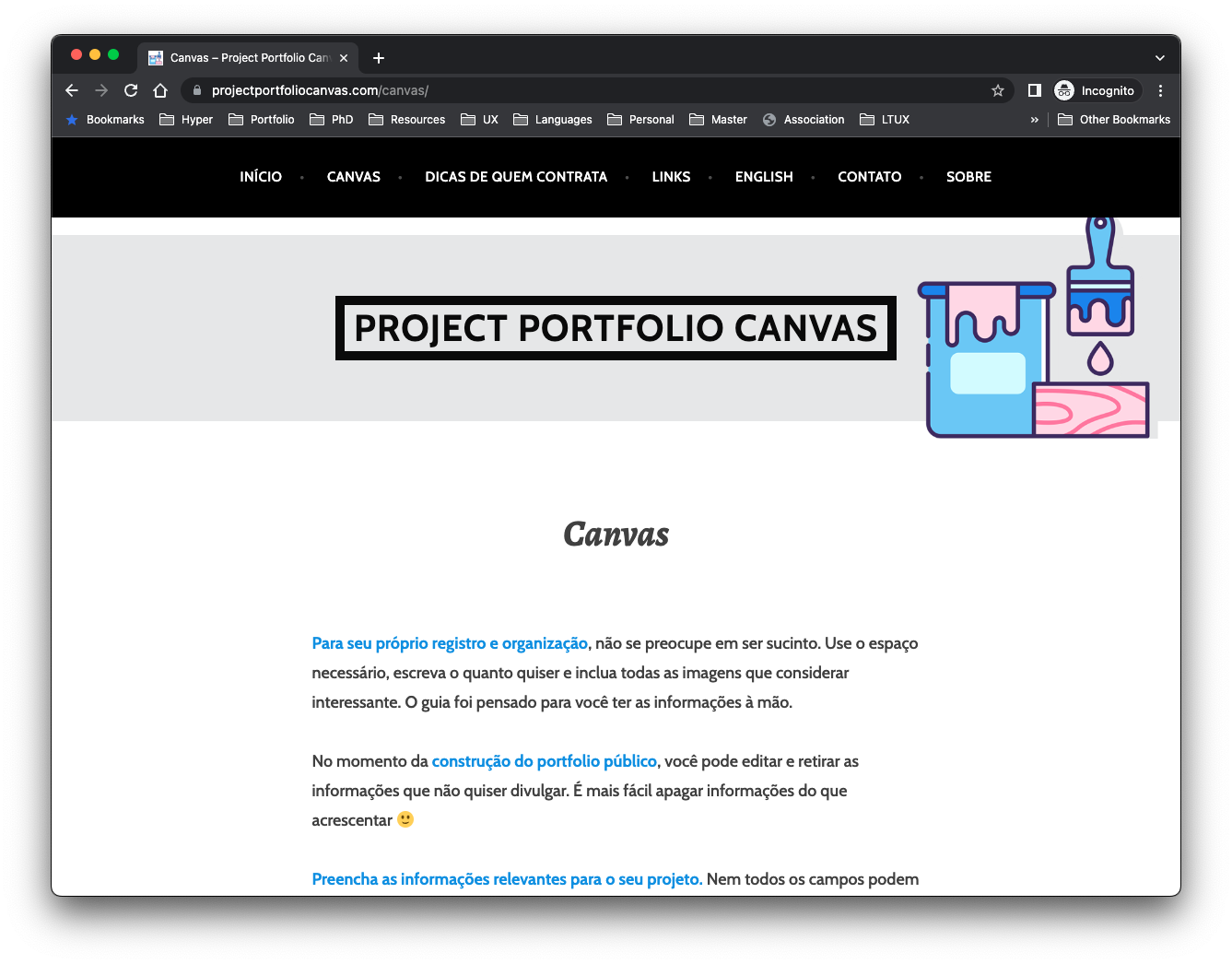 Project Portfolio Canvas – Luciana Terceiro