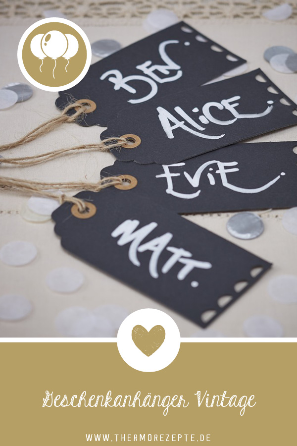 Geschenkanhänger im Vintage Look - Märchenfein