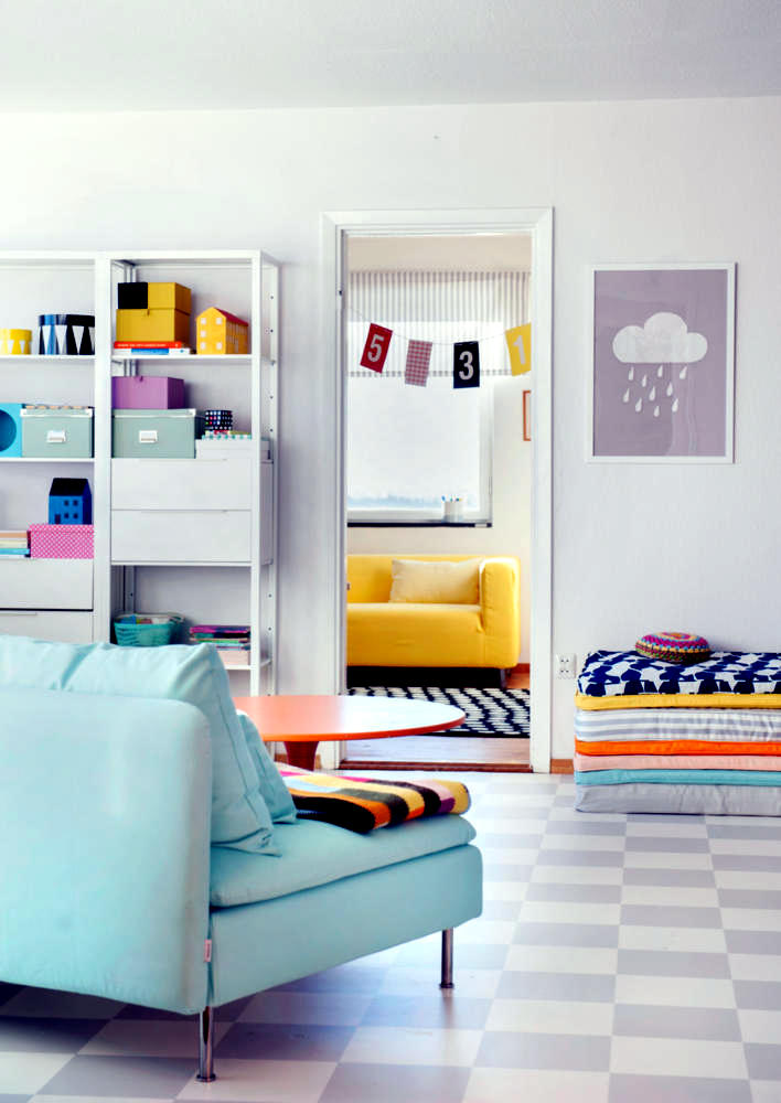 Pastel colors in the living room – Ofdesign