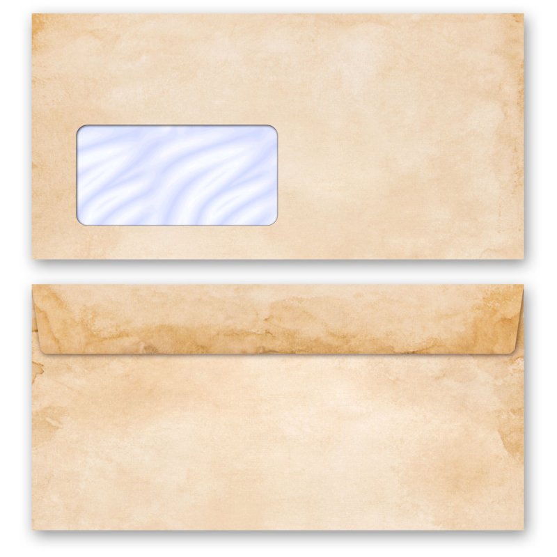 Motivpapier VINTAGE Briefpapier und Briefumschläge im Set