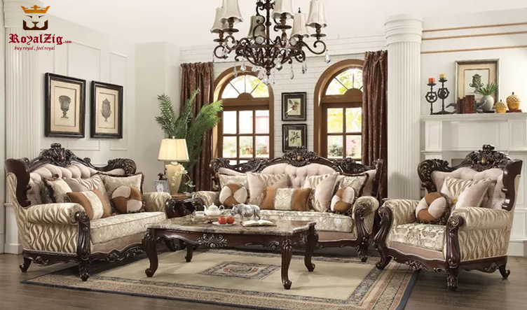 Antique Style Living Room Sofa Set | Royalzig