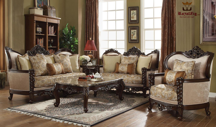 Maharaja Antique Style Sofa Set | Royalzig