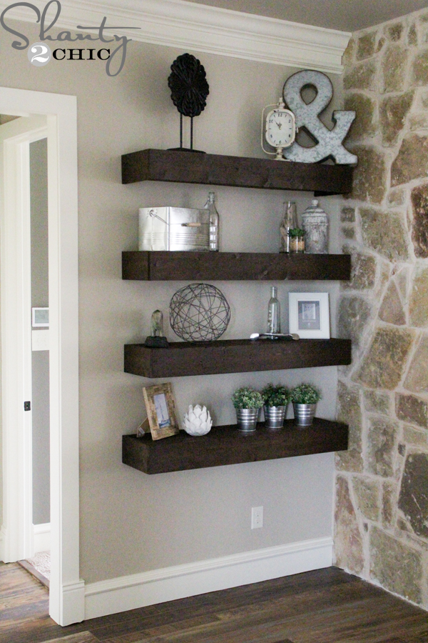 Floating Shelves Ideas For Living Room | Baci Living Room