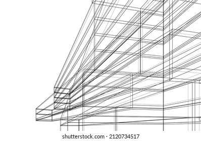 Architecture Modern Background Vector Illustration Stock Vector ...