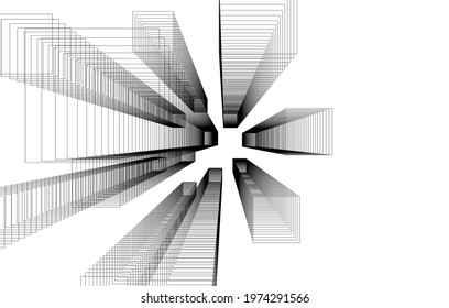 Modern Architecture Concept Vector Illustration Stock Vector (Royalty ...