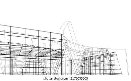 Modern Architecture Design Vector Illustration Stock Vector (Royalty ...