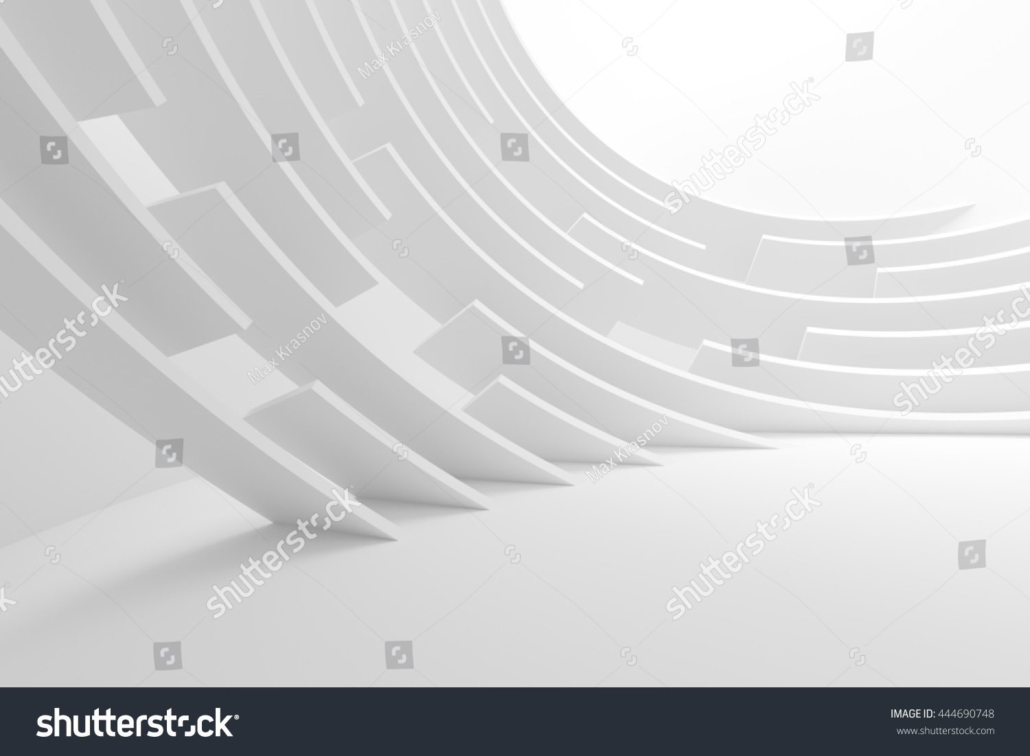 Abstract Architecture Background 3d Illustration White Stock ...