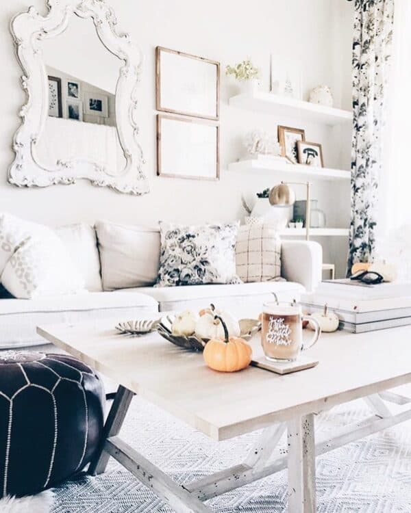 White Living Room with Black Accents - Soul & Lane
