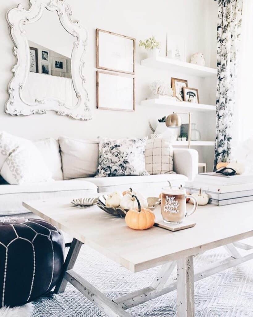 White Living Room with Black Accents - Soul & Lane