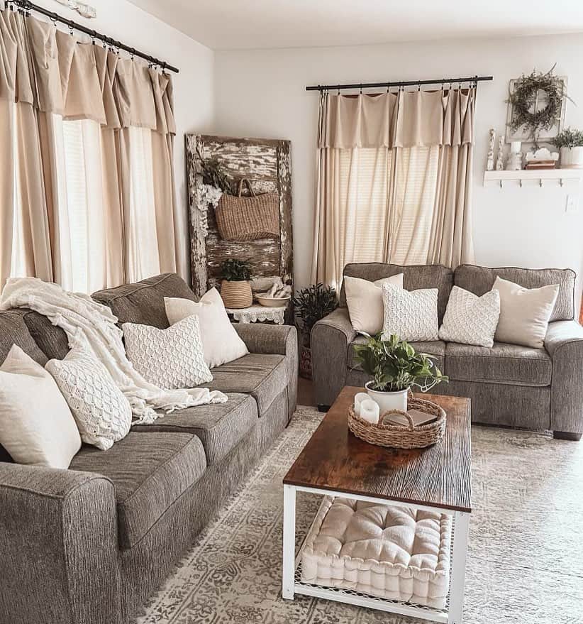 Living Room In Earthy Tones - Soul & Lane