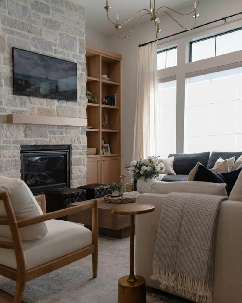 Warm Tones Decorate a Living Room - Soul & Lane