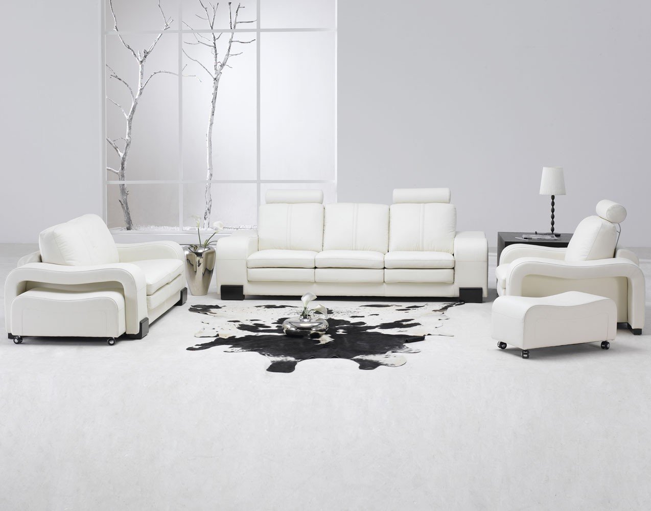 30 White Living Room Ideas