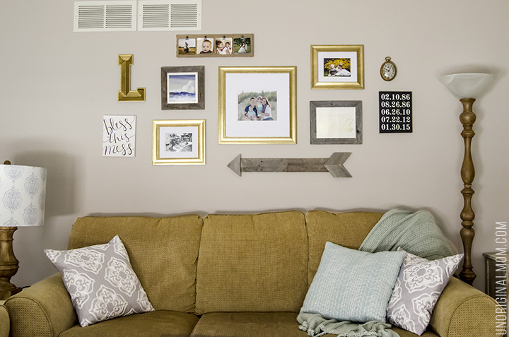 Our Living Room Gallery Wall - unOriginal Mom