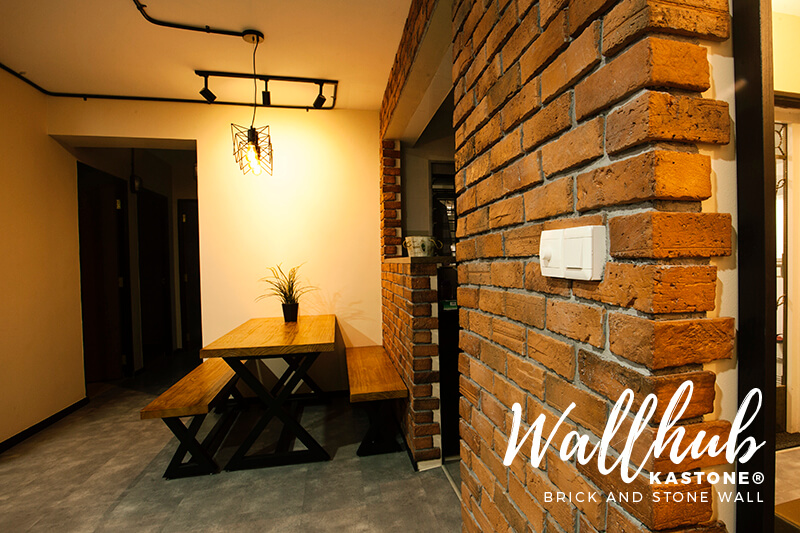 Brick Wall Living Room Singapore | Baci Living Room