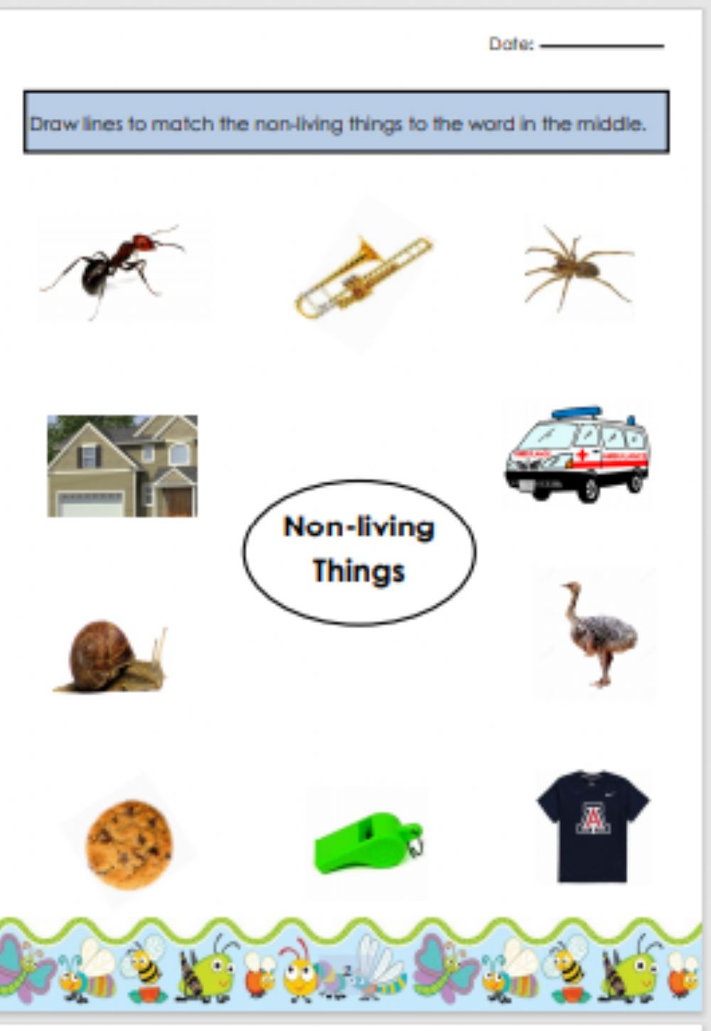 Drawing Living Things Worksheets - WorksheetsCity